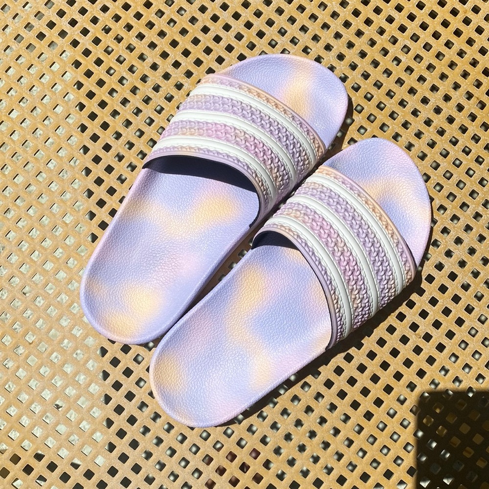 NWOT Adidas tie dye sandals